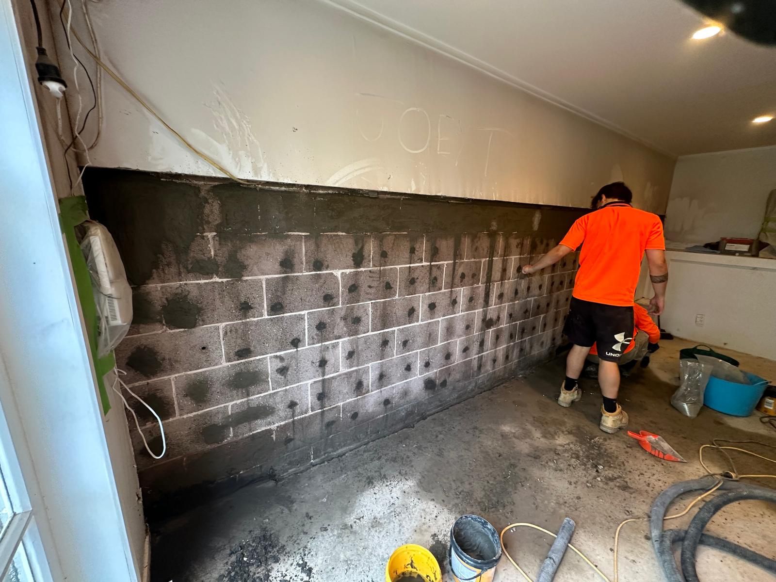 5 coat interior waterproofing system